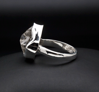 Sterling Silver Herkimer Diamond Ring Size 7