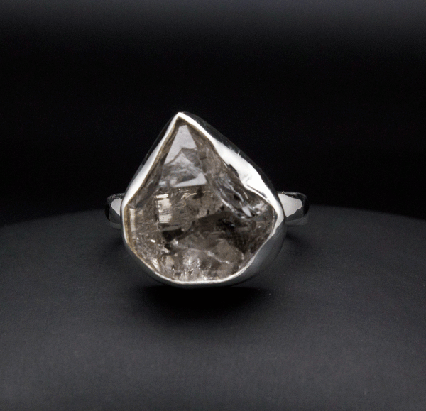 Sterling Silver Herkimer Diamond Ring Size 7