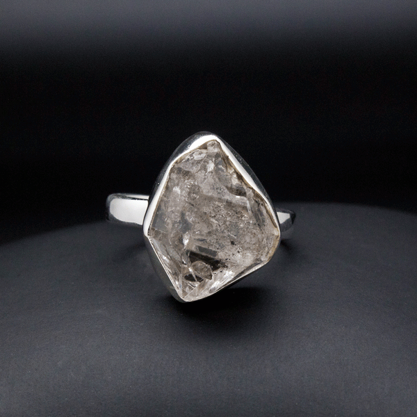 Sterling Silver Herkimer Diamond Ring Size 7