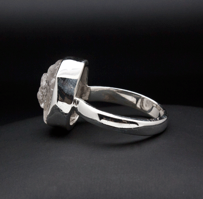 Sterling Silver Herkimer Diamond Ring Size 7