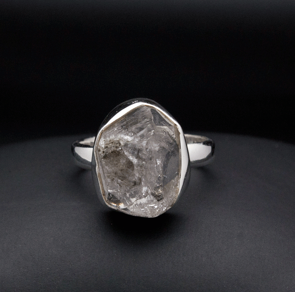 Sterling Silver Herkimer Diamond Ring Size 7