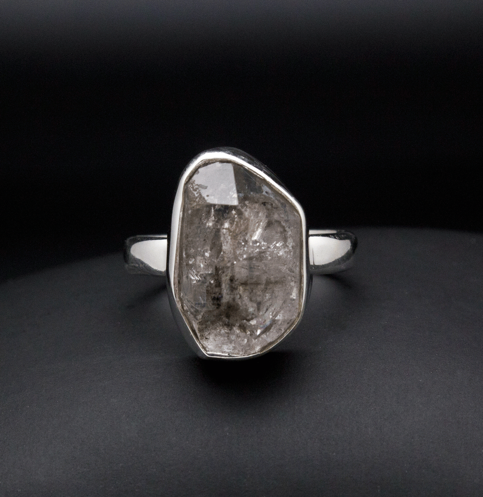 Sterling Silver Herkimer Diamond Ring Size 7