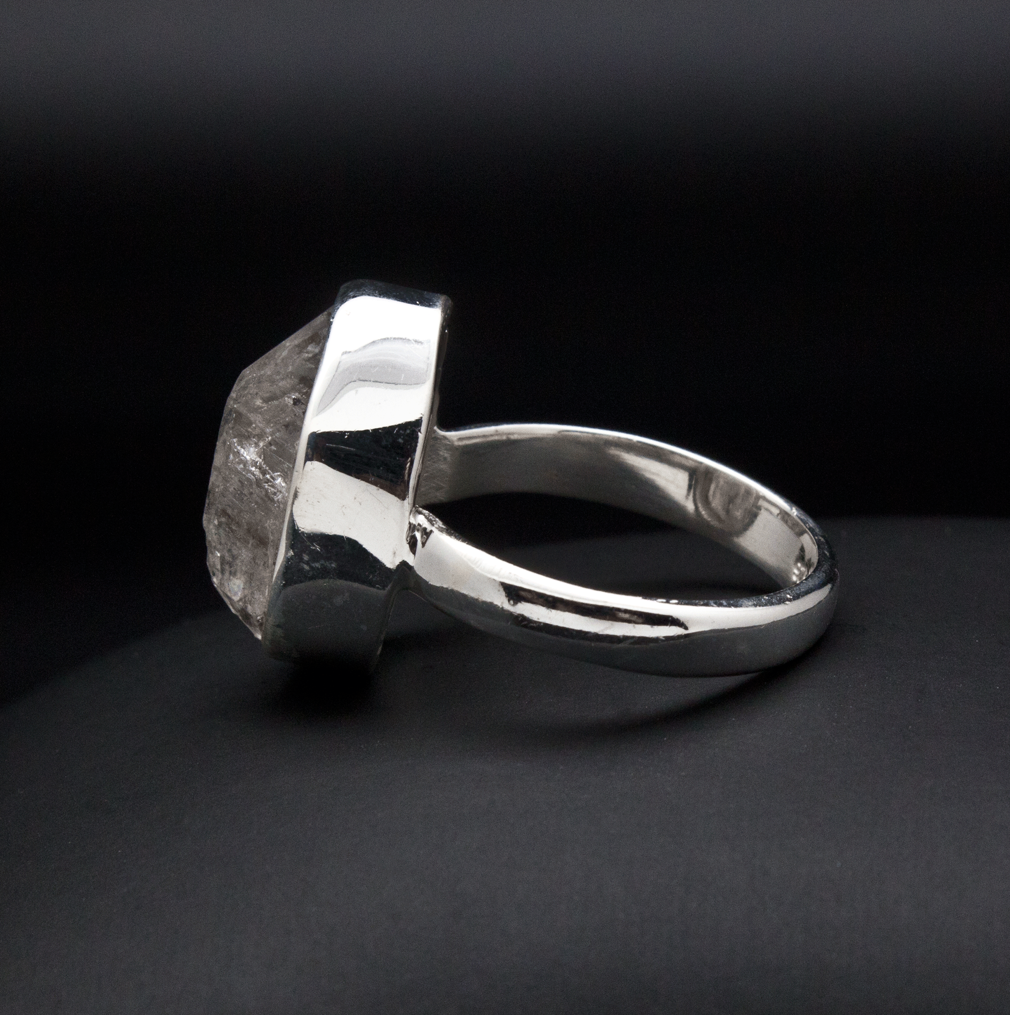 Sterling Silver Herkimer Diamond Ring Size 7