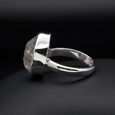 Sterling Silver Herkimer Diamond Ring Size 7