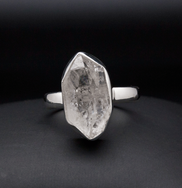 Sterling Silver Herkimer Diamond Ring Size 8