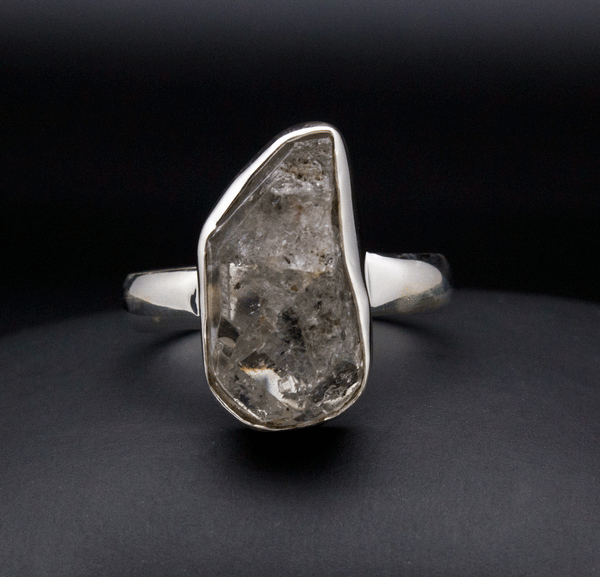 Sterling Silver Herkimer Diamond Ring Size 10