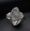Sterling Silver Herkimer Diamond Ring Size 9