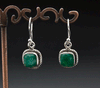 Sterling Silver Emerald Earrings