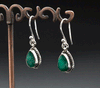 Sterling Silver Emerald Earrings