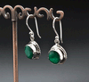 Sterling Silver Emerald Earrings