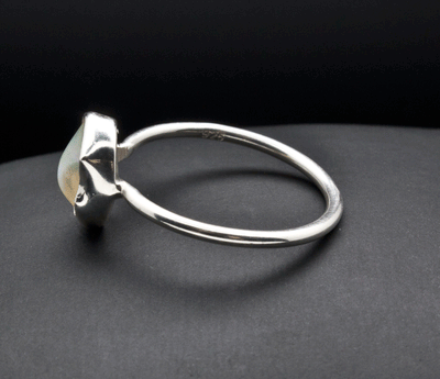 Sterling Silver Ethiopian Opal Ring Size 7