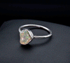 Sterling Silver Ethiopian Opal Ring Size 6