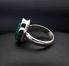 Sterling Silver Emerald Ring Size 7