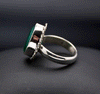 Sterling Silver Emerald Ring Size 7