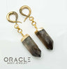 Crossover With Gold Plated Smoky Quartz