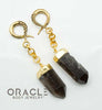 Crossover With Gold Plated Smoky Quartz