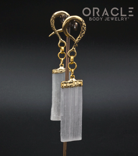 Crossover With Gold Plated Selenite