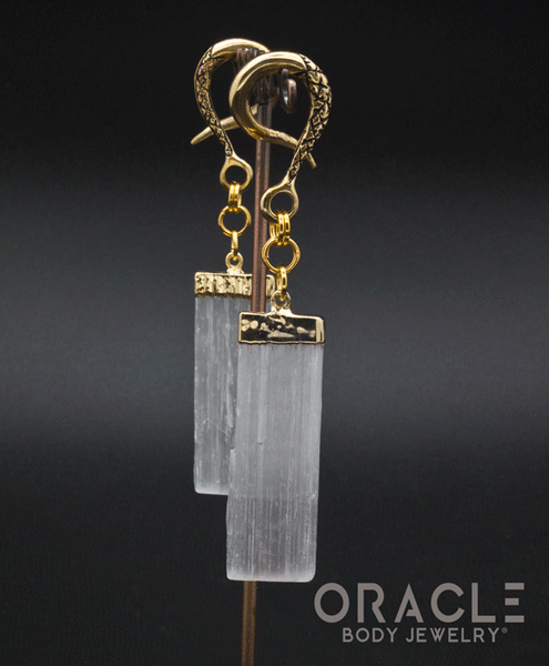 Crossover With Gold Plated Selenite