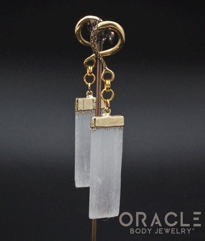 Crossover With Gold Plated Selenite