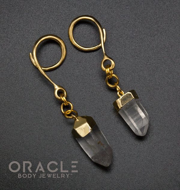 Crossover With Gold Plated Quartz Points