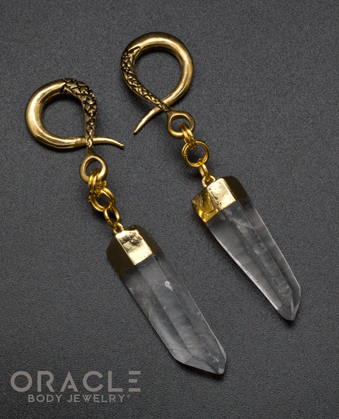 Crossover With Gold Plated Quartz Points