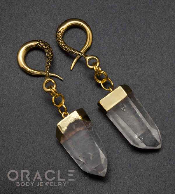 Crossover With Gold Plated Quartz Points