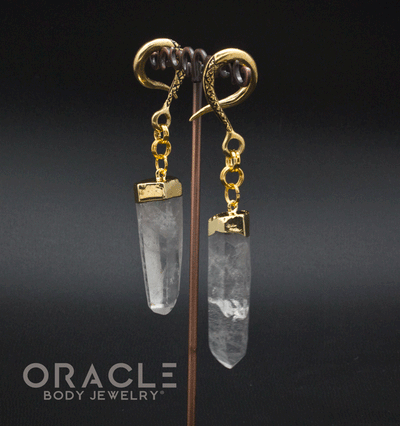 Crossover With Gold Plated Quartz Points