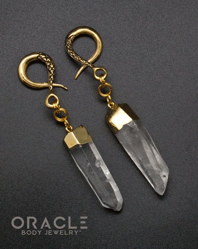 Crossover With Gold Plated Quartz Points