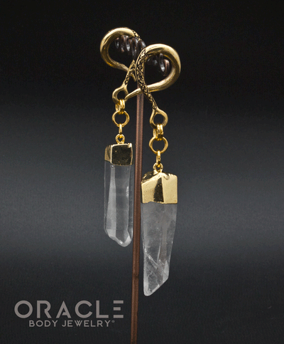 Crossover With Gold Plated Quartz Points