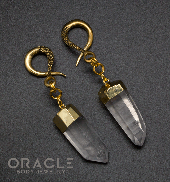 Crossover With Gold Plated Quartz Points