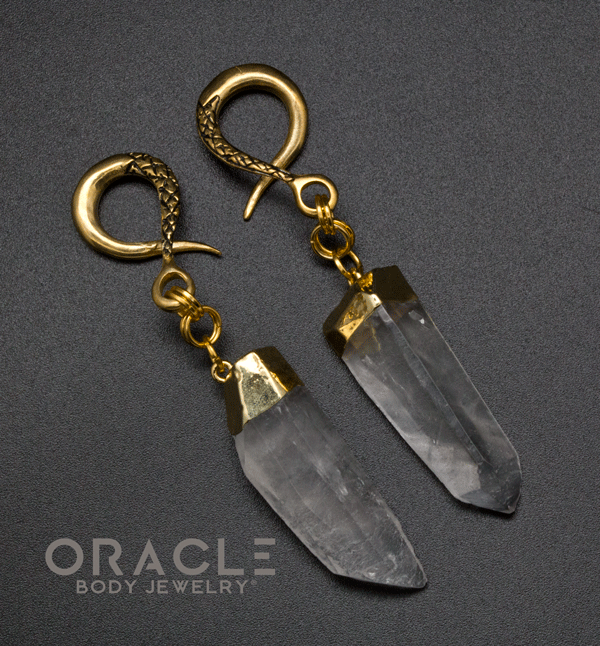 Crossover With Gold Plated Quartz Points