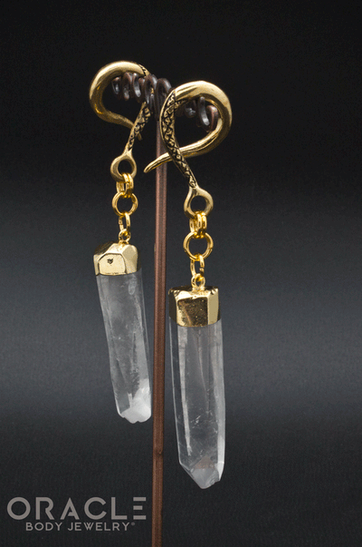 Crossover With Gold Plated Quartz Points