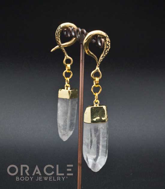 Crossover With Gold Plated Quartz Points