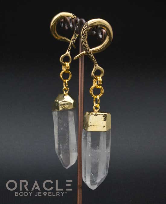 Crossover With Gold Plated Quartz Points