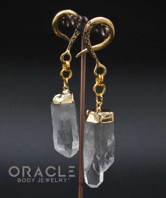 Crossover With Gold Plated Quartz Points