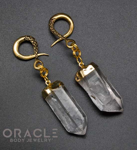 Crossover With Gold Plated Quartz Points