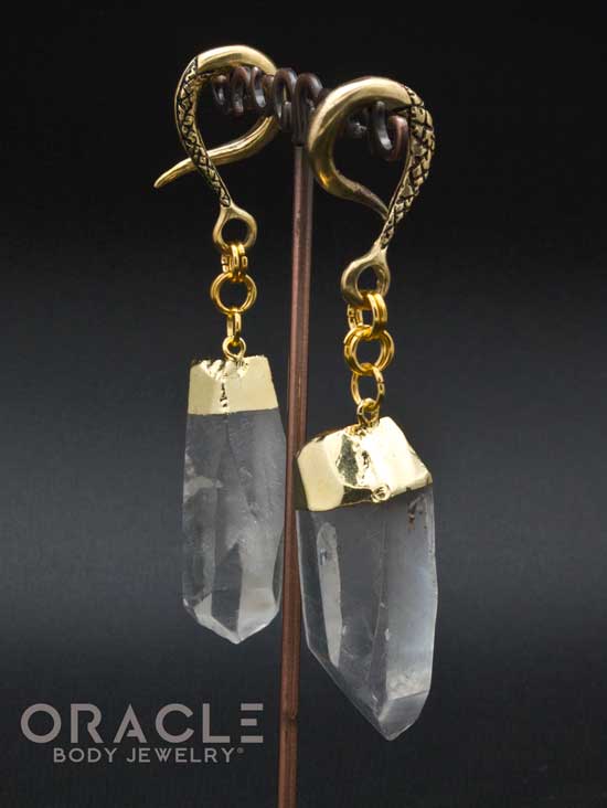 Crossover With Gold Plated Quartz Points