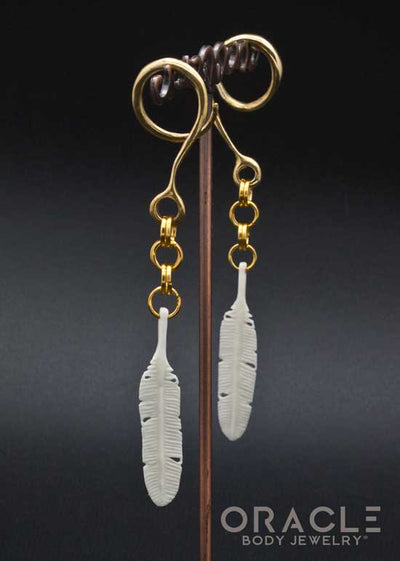 Crossover With Carved Bone Feathers