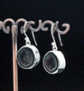 Sterling Silver Geode Earrings