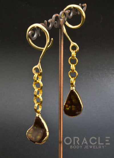 Crossover With Gold Plated Fire Agate