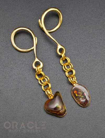 Crossover With Gold Plated Fire Agate
