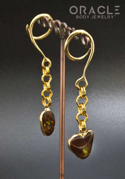 Crossover With Gold Plated Fire Agate