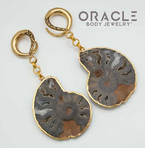 Crossover With Gold Plated Ammonite