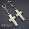 Sterling Silver Crossover With Bone Cross