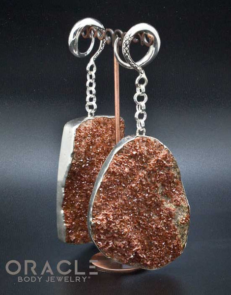 Sterling Silver Crossover With Silver Plated Vanadinite