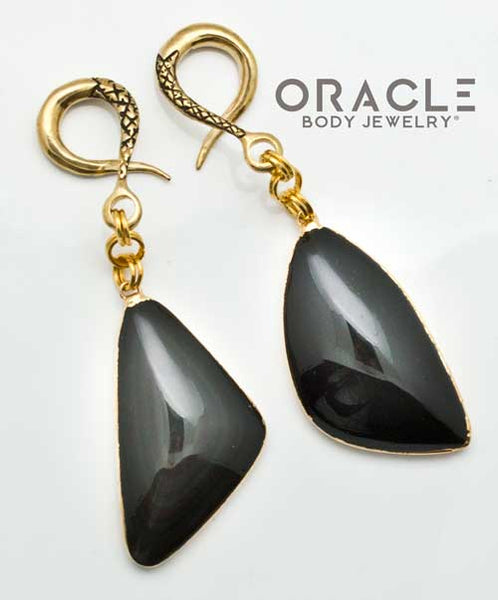 Crossover With Gold Plated Rainbow Obsidian
