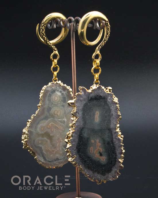 Crossover With Gold Plated Stalactite Slices