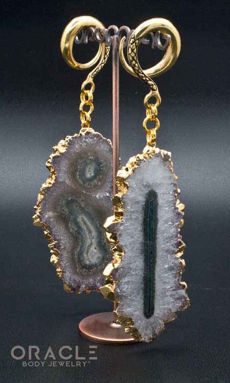 Crossover With Gold Plated Stalactite Slices