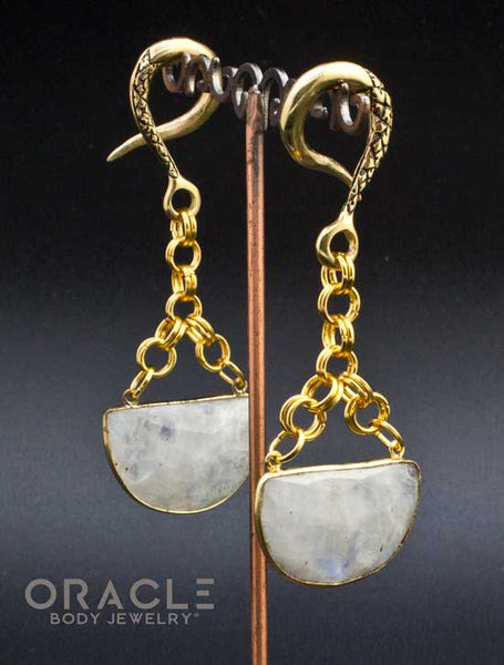 Crossover With Gold Plated Moonstone
