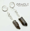 Sterling Silver Crossover With Smoky Quartz